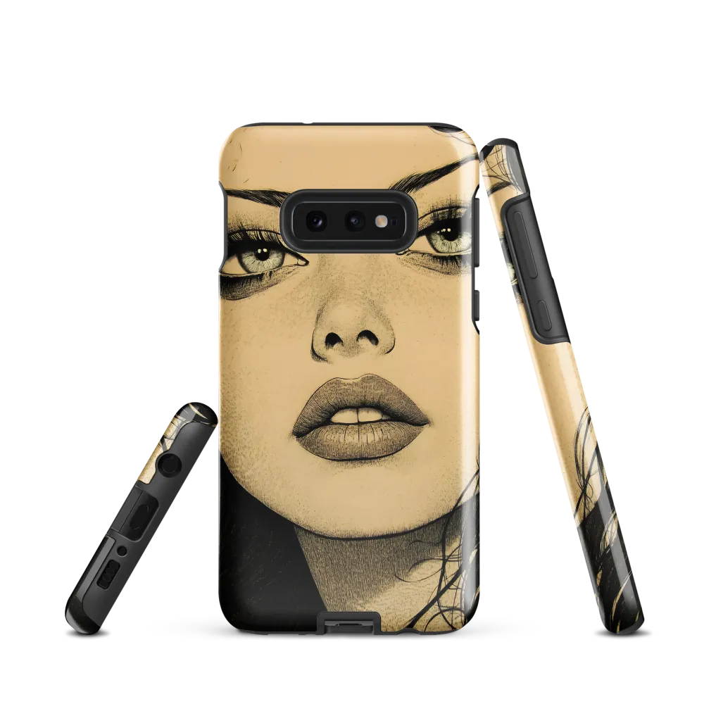 Enigmatic Gaze | Phone Case |  S10e | Tough Case | Glossy