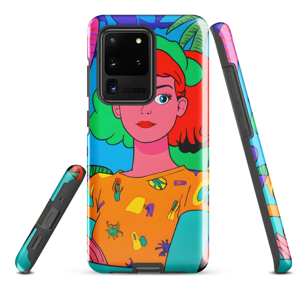 Tropical Vibes: A Playful Portrait