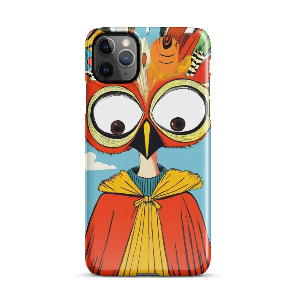 A Whimsical Encounter: The Owl-Human Fusion | Phone Case |  11 Pro Max | Snap Case | Glossy