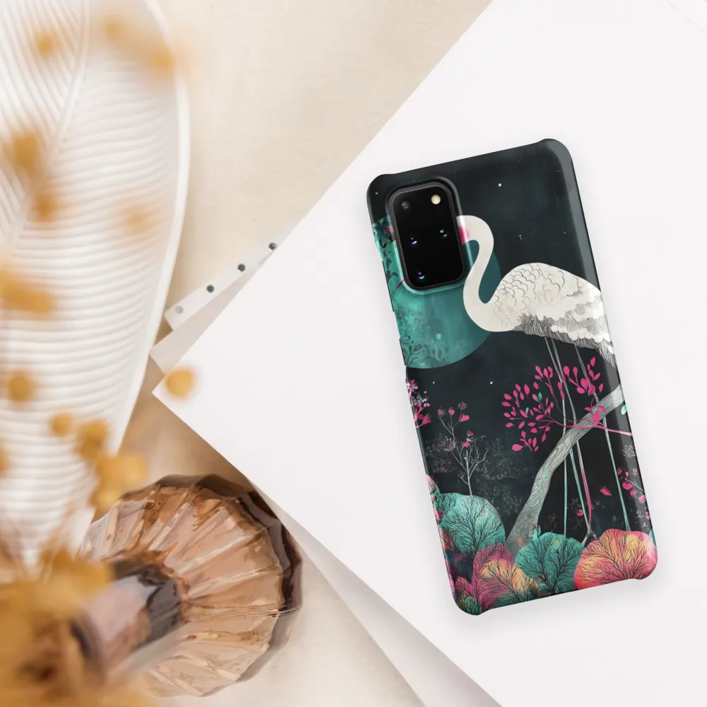 Ethereal Presence: Heron in a Floral Dreamscape