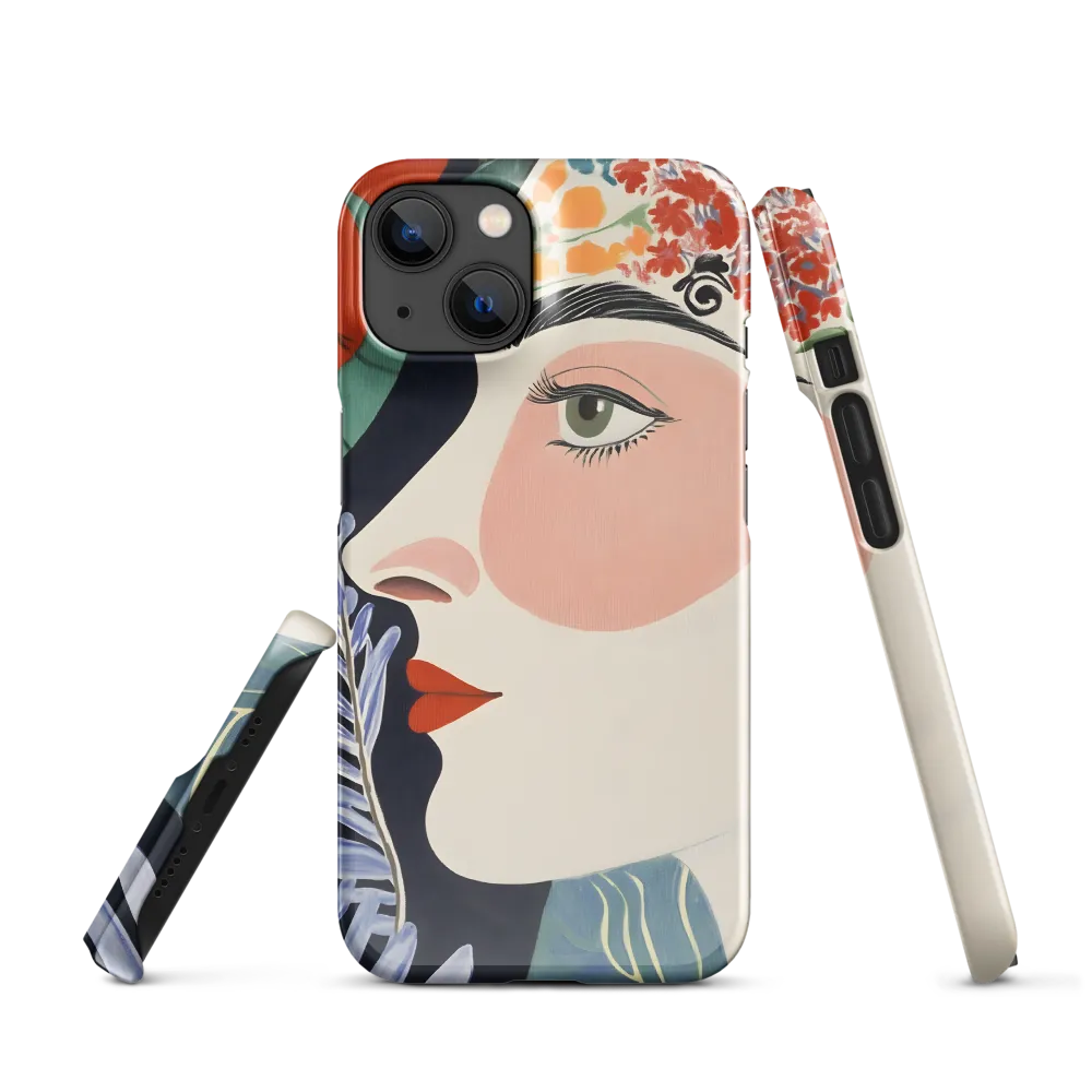 Floral Serenade: A Modern Portrait