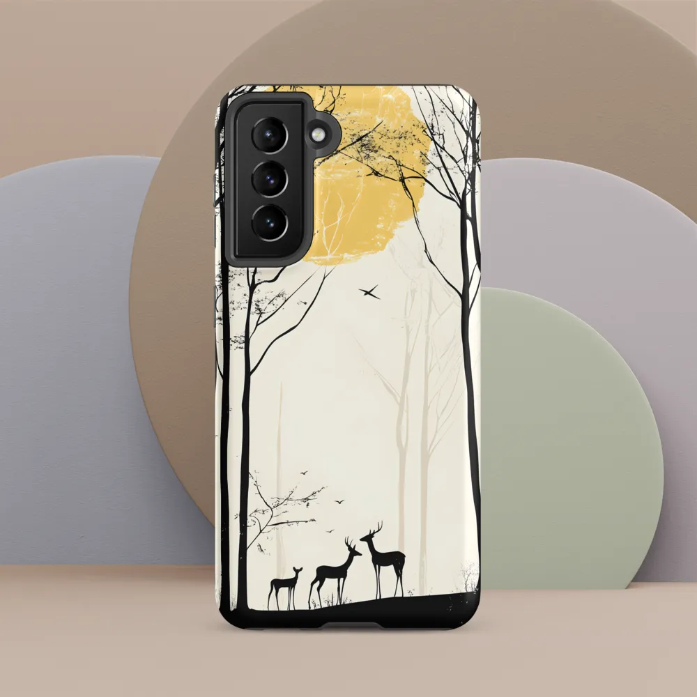 Silhouetted Serenity | Phone Case |  S21 | Tough Case | Matte
