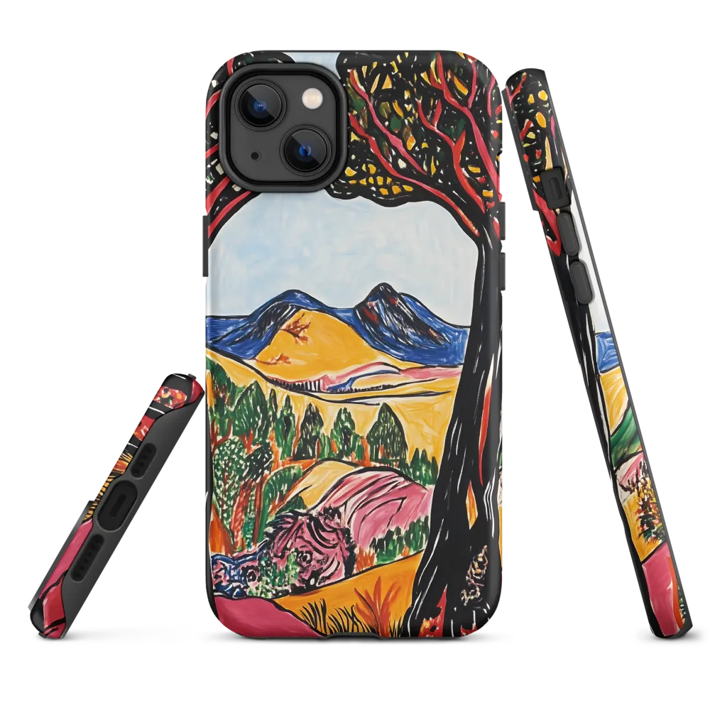Vibrant Nature's Embrace | Phone Case |  14 Plus | Tough Case | Matte