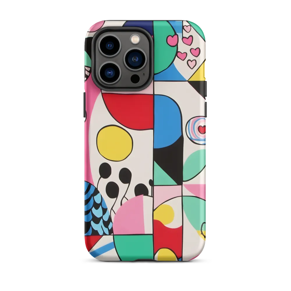 Dynamic Interplay of Shapes | Phone Case |  14 Pro Max | Tough Case | Matte