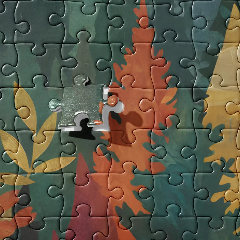 Moonlit Autumn Forest 
 Jigsaw Puzzle