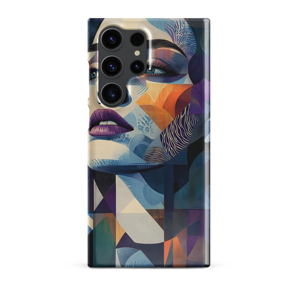 Fragmented Mystery: A Modern Portrait | Phone Case |  S23 Ultra | Snap Case | Glossy