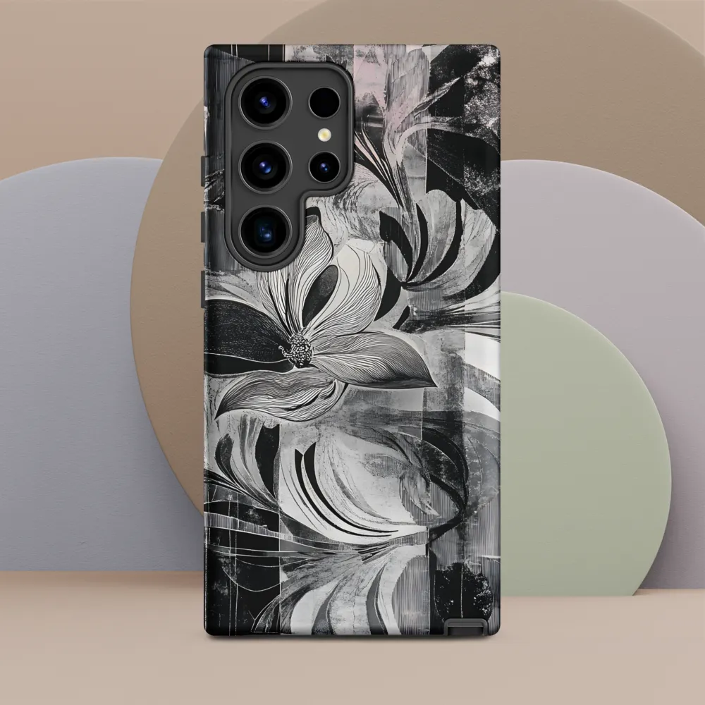 Floral Fusion in Monochrome