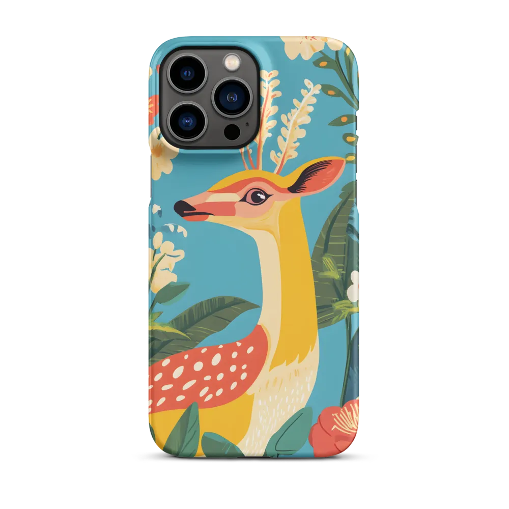 Serene Majesty: A Vibrant Deer Amidst Flora