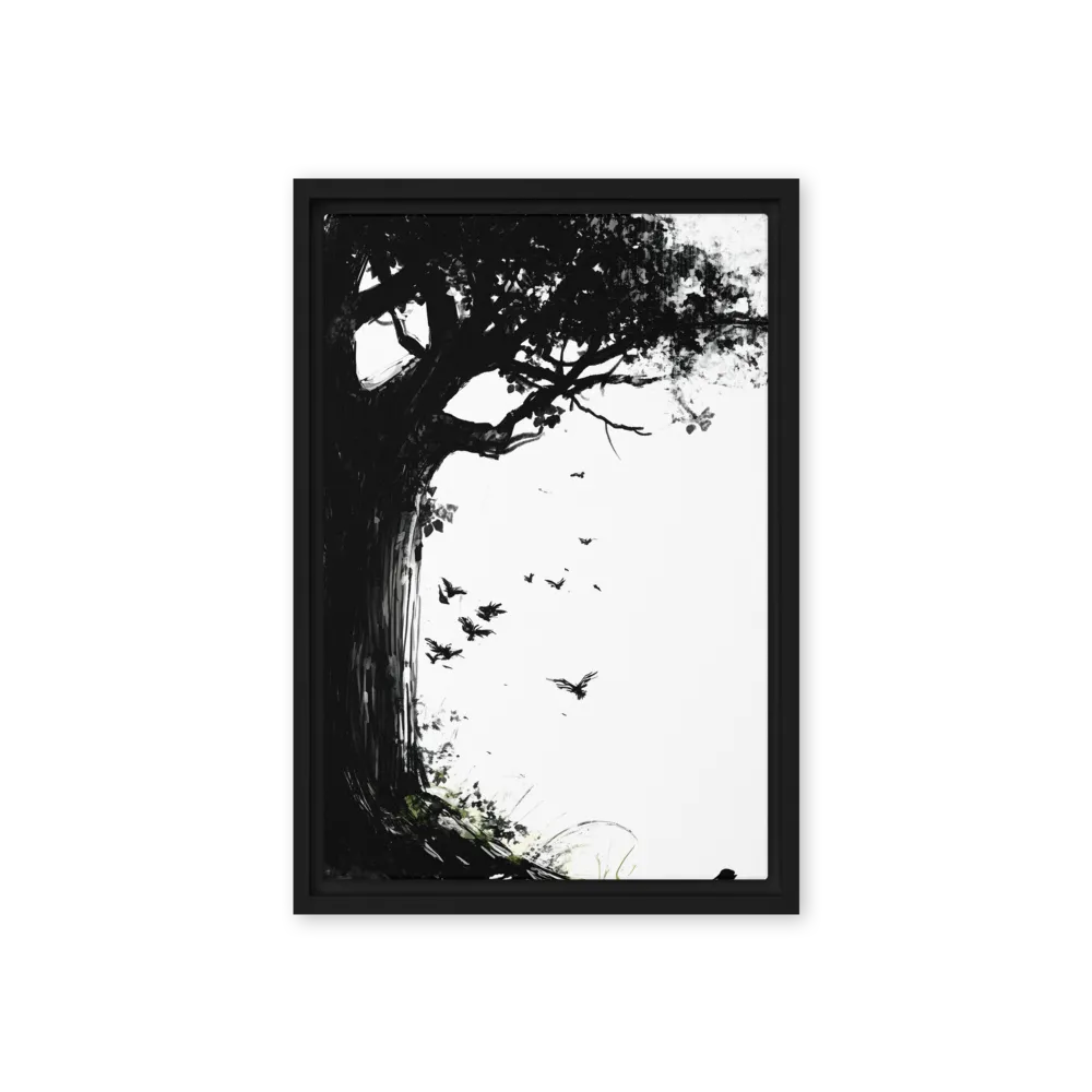 Whispers of Nature | Canvas with Black Frame | 12″×18″