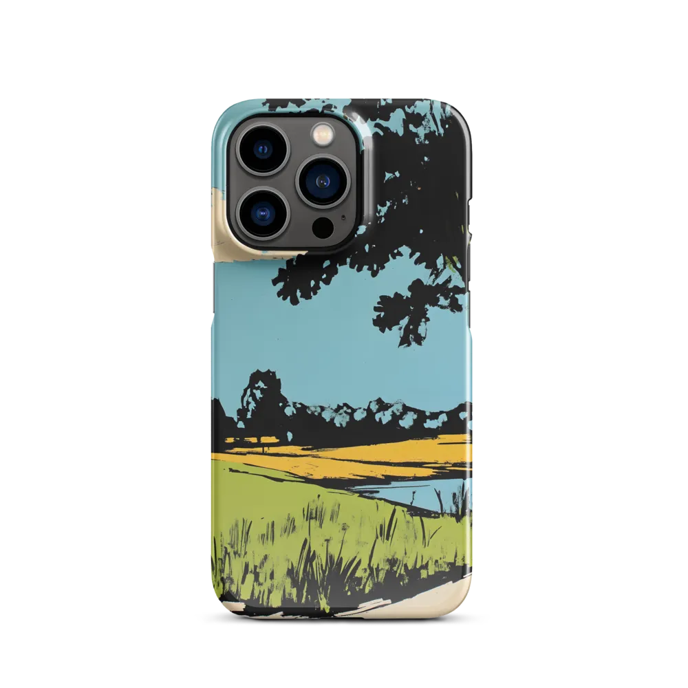 Vibrant Landscape in Pop Art Style | Phone Case |  13 Pro | Snap Case | Glossy