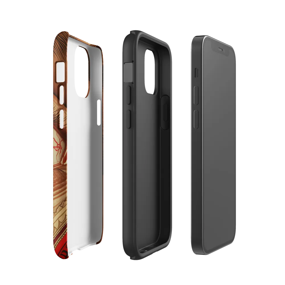 The Gaze of Anatomy | Phone Case |  12 mini | Tough Case | Glossy