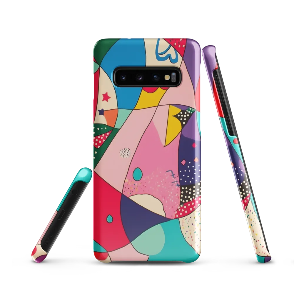 Playful Geometry in Color | Phone Case |  S10 | Snap Case | Glossy