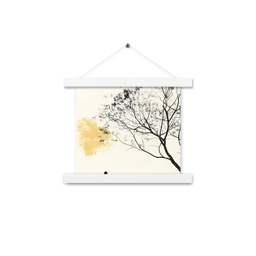 Whispers of Solitude | Poster With White Wood Hanger | 10″×10″