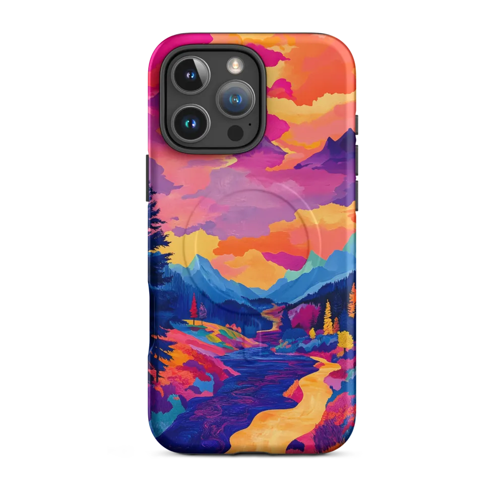 Radiant Serenity: A Surreal Landscape | Phone Case |  16 Pro Max | MagSafe® Tough Case | Matte