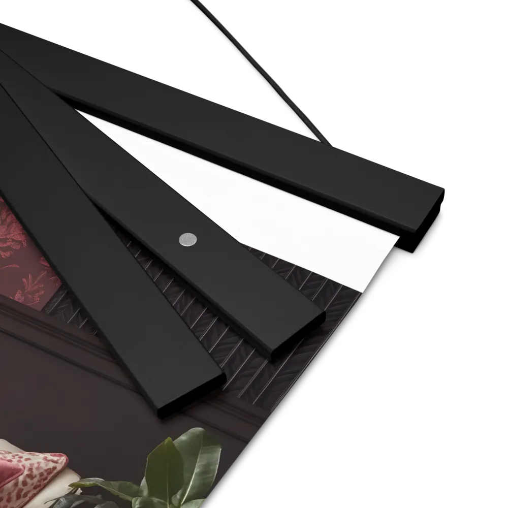 Elegance in Contrast: A Modern Interior Design | Poster With Black Wood Hanger | 8″×10″