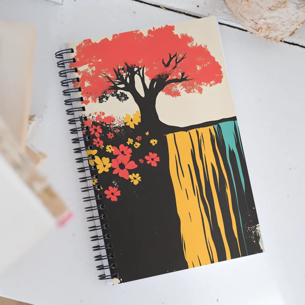 Serene Cascade of Colors | Spiral Notebook