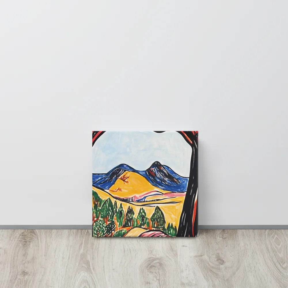 Vibrant Nature's Embrace | Canvas | 12″×12″