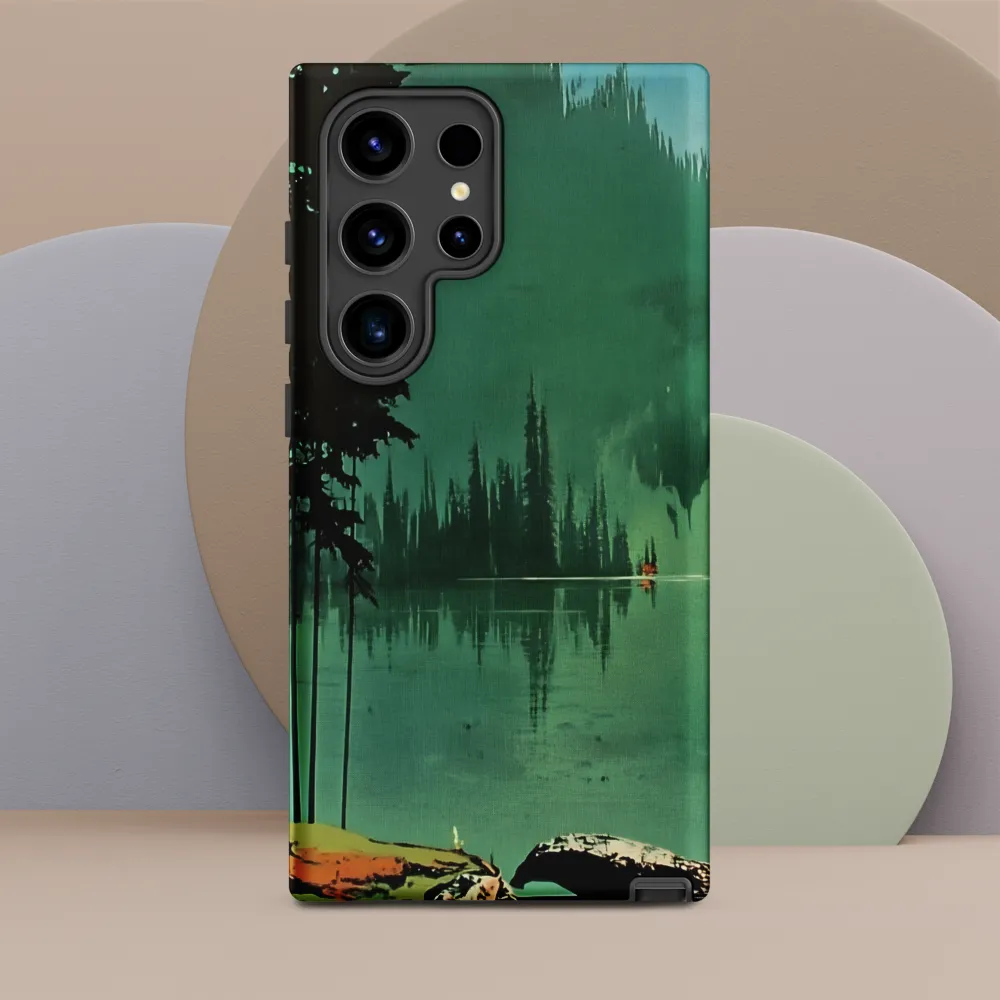 Serenity Reflected: A Tranquil Lake Scene