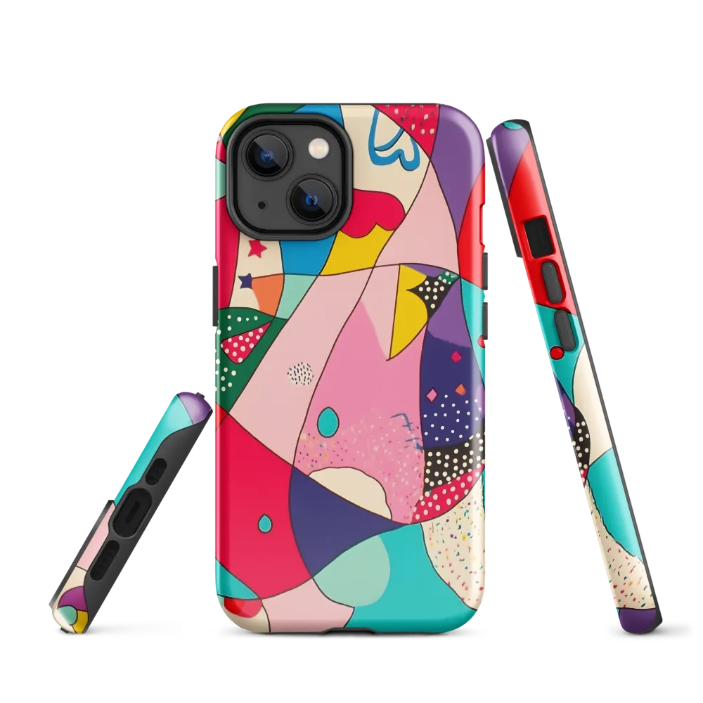 Playful Geometry in Color | Phone Case |  14 | Tough Case | Glossy
