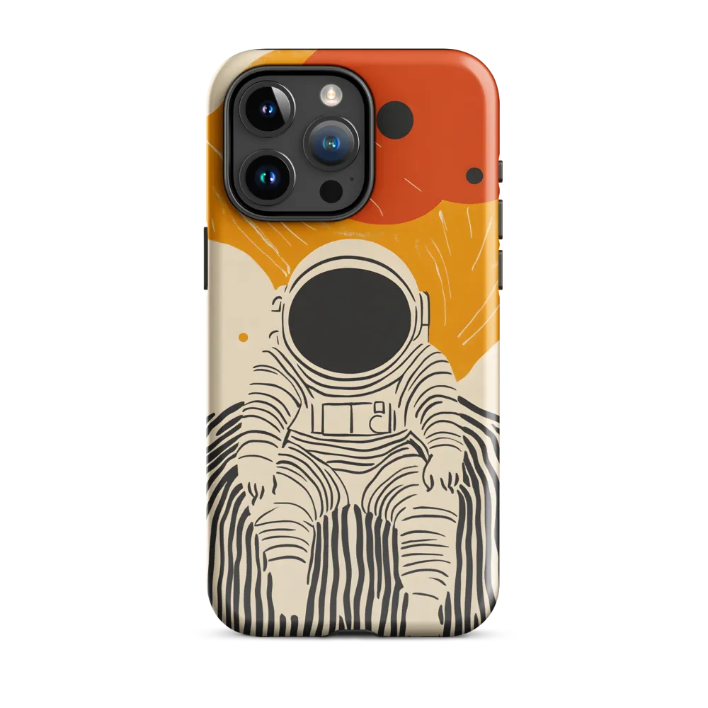 Astronaut in Cosmic Thoughts | Phone Case |  15 Pro Max | Tough Case | Glossy