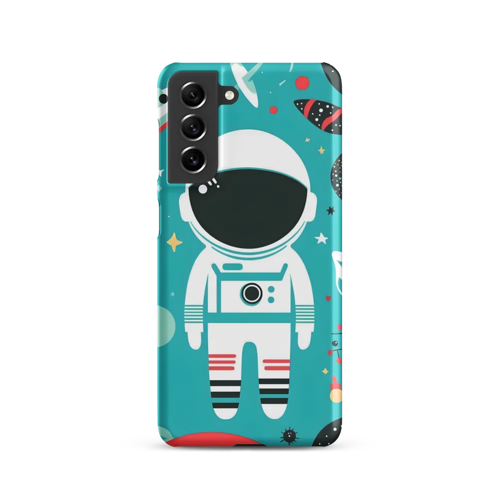 Whimsical Astronaut in Cosmic Wonderland
