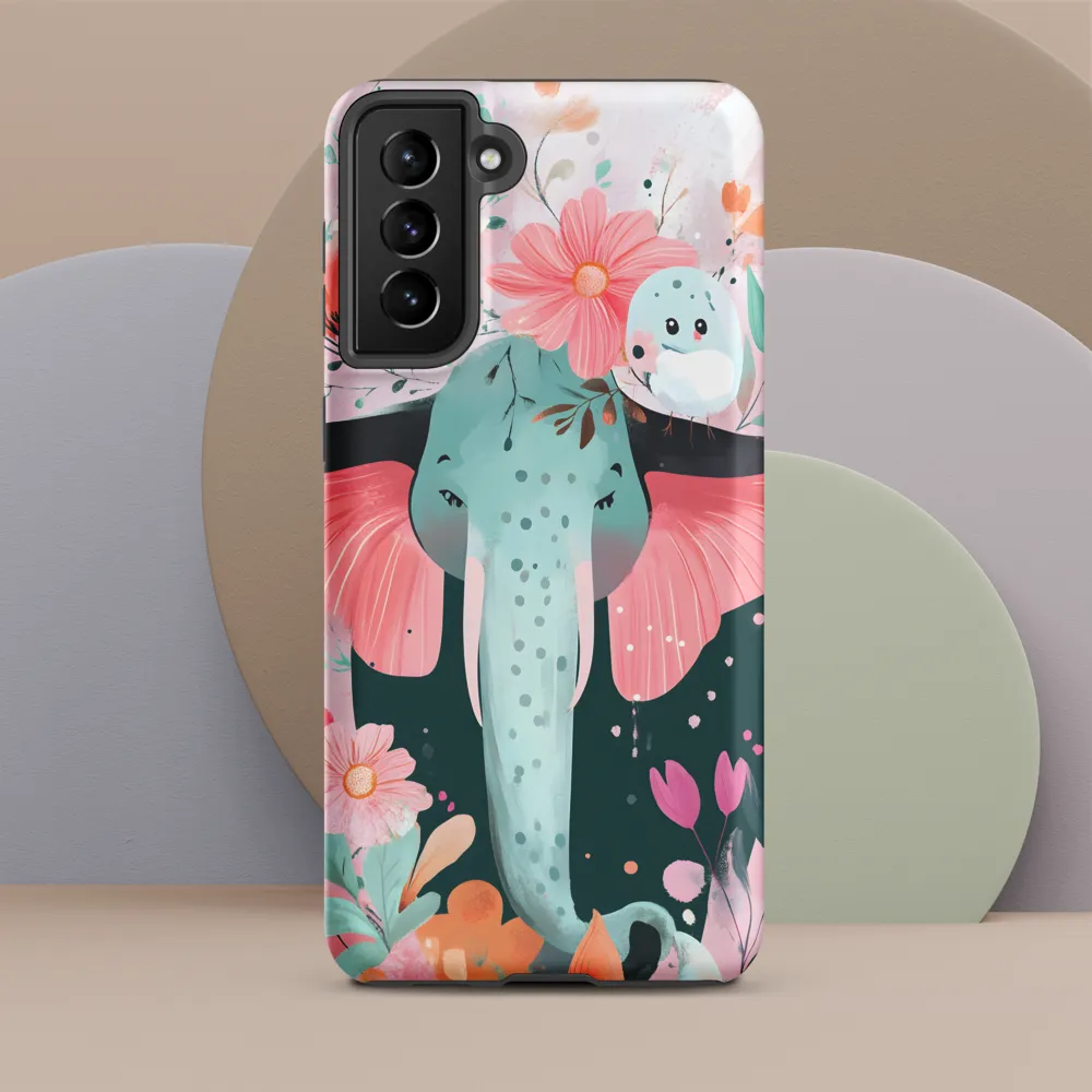 Whimsical Elephant in Bloom