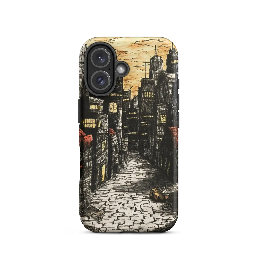 Urban Twilight: A Desolate Cityscape | Phone Case