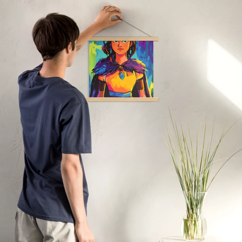 Guardian of Colors | Poster With Oak Wood Hanger | 14″×14″