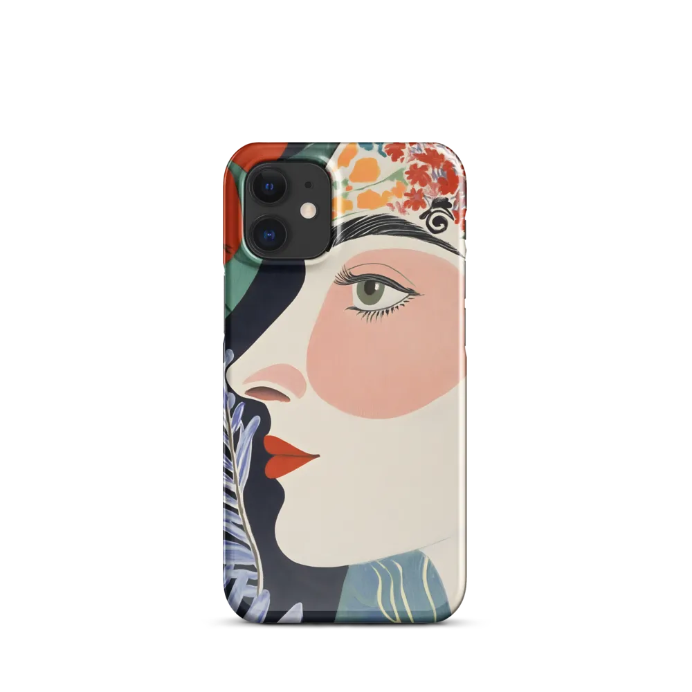 Floral Serenade: A Modern Portrait