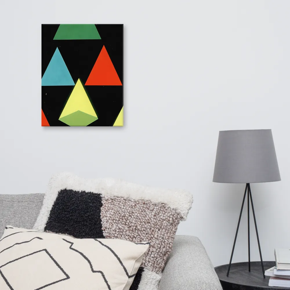 Geometric Harmony in Color | Canvas | 16″×20″