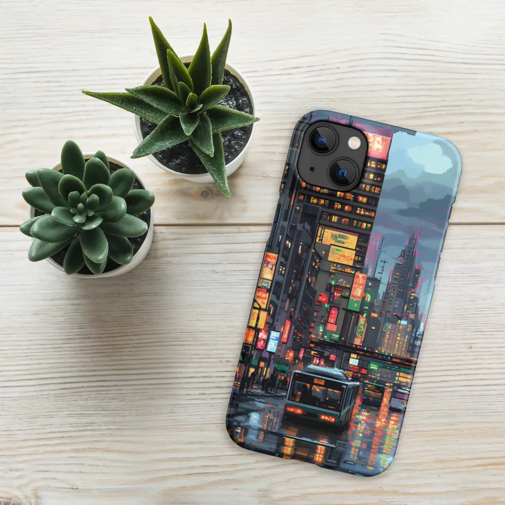 Neon Dreams: A Pixelated Urban Night