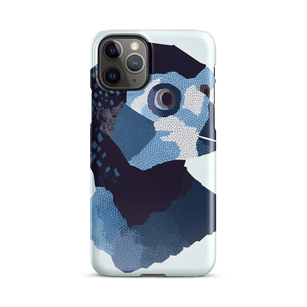 Abstract Avian Portrait in Blue
