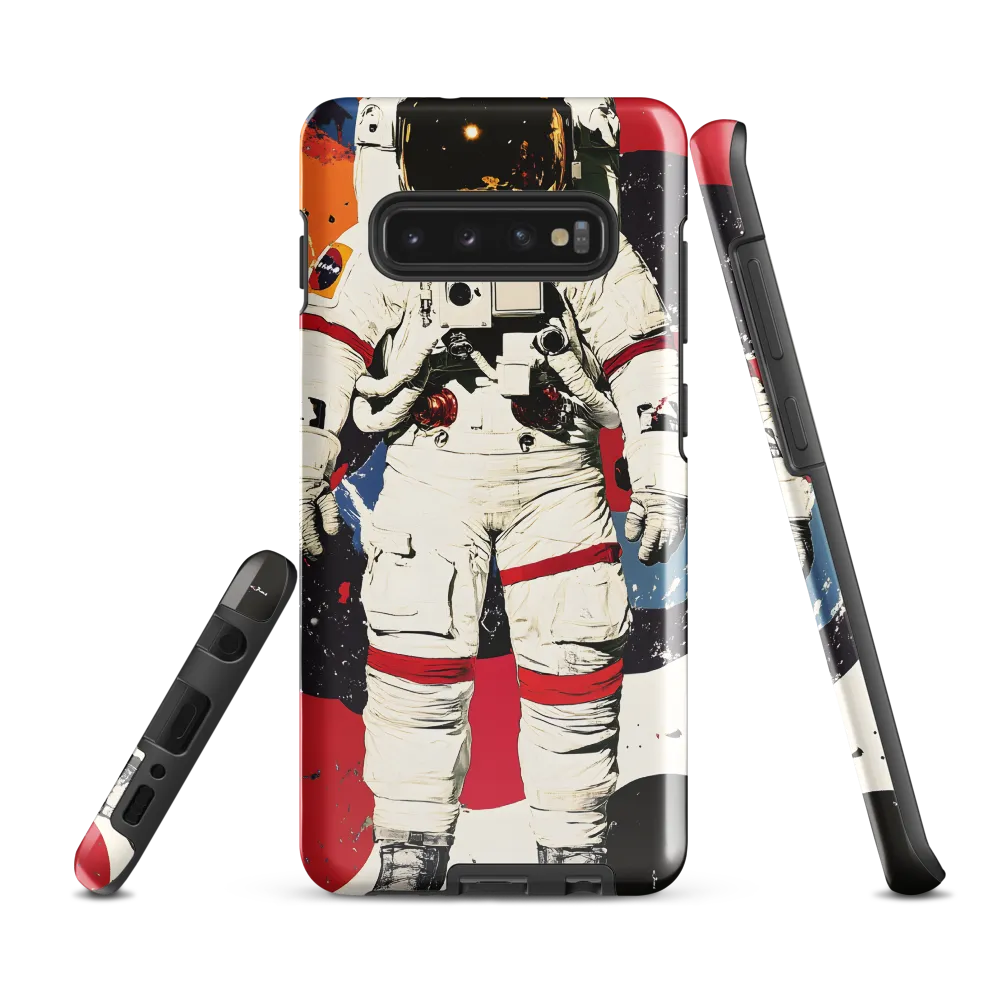 Cosmic Encounter: The Astronaut's Journey | Phone Case |  S10 Plus | Tough Case | Glossy