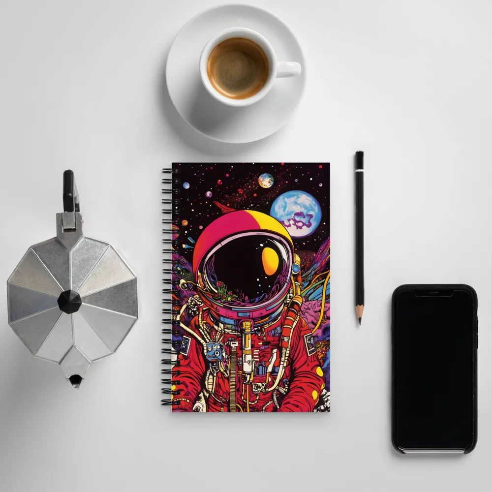 Cosmic Journey: An Astronaut's Exploration | Spiral Notebook