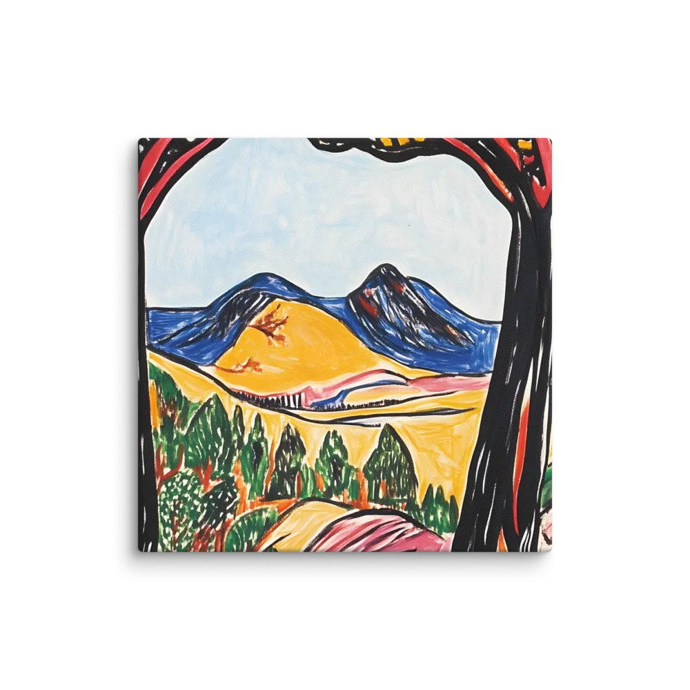 Vibrant Nature's Embrace | Canvas | 16″×16″