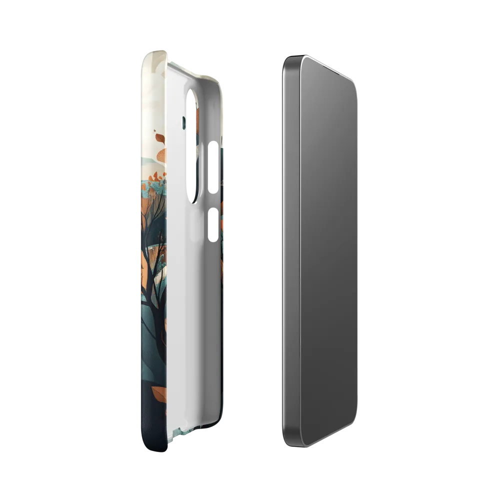 Whispers of Autumn: A Serene Landscape | Phone Case |  S24 | Snap Case | Matte