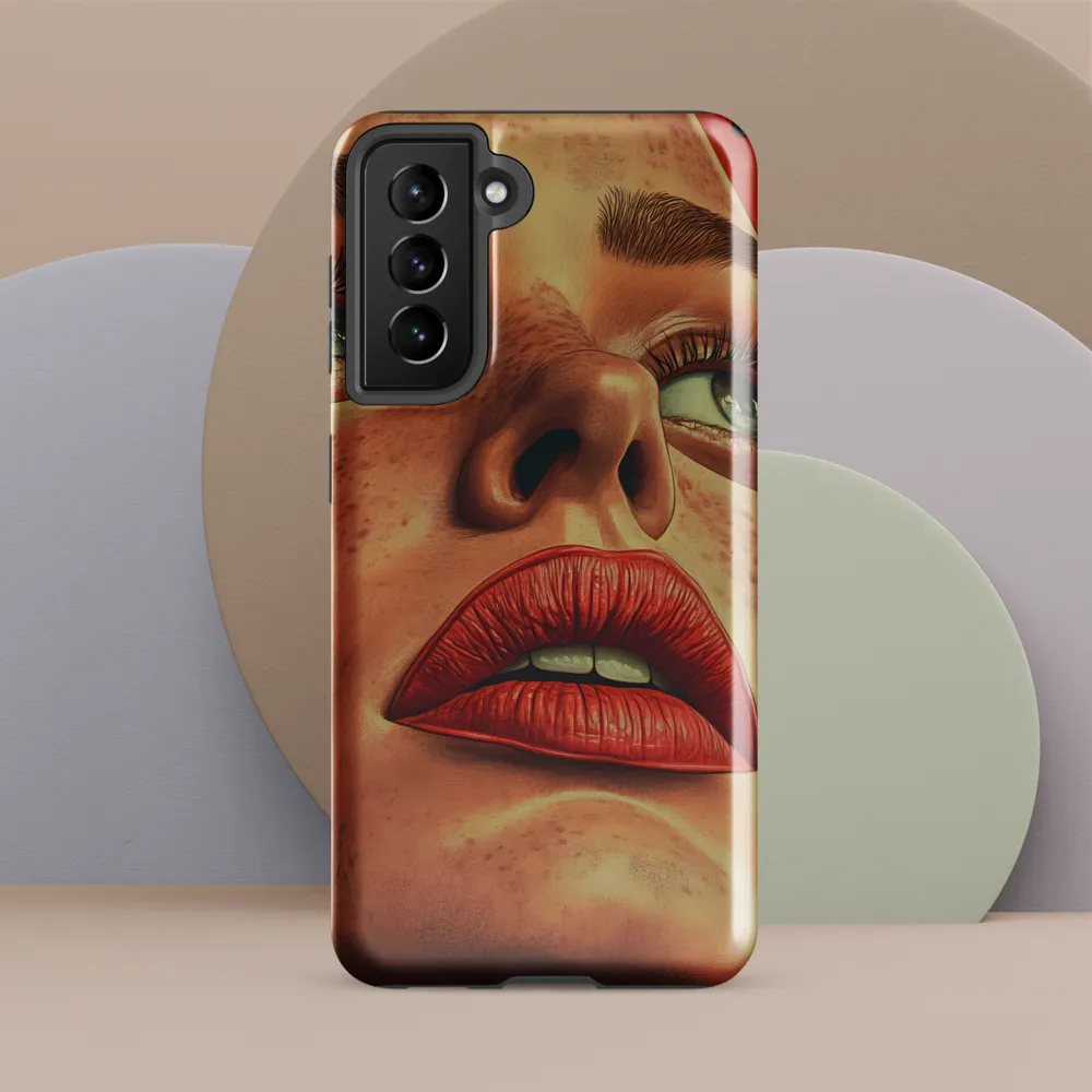 Red Intensity: A Portrait of Elegance
