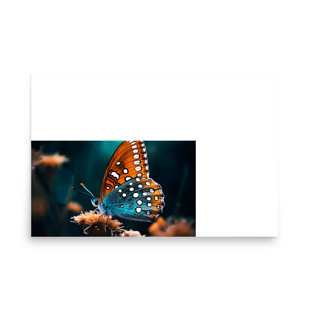 Whispers of Color: The Butterfly's Embrace | Poster | 24″×36″