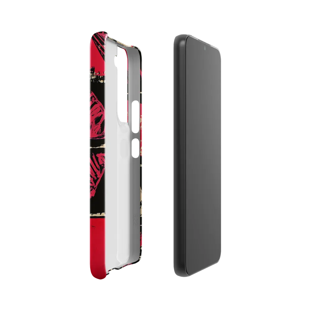Geometric Symphony in Pink and Black
