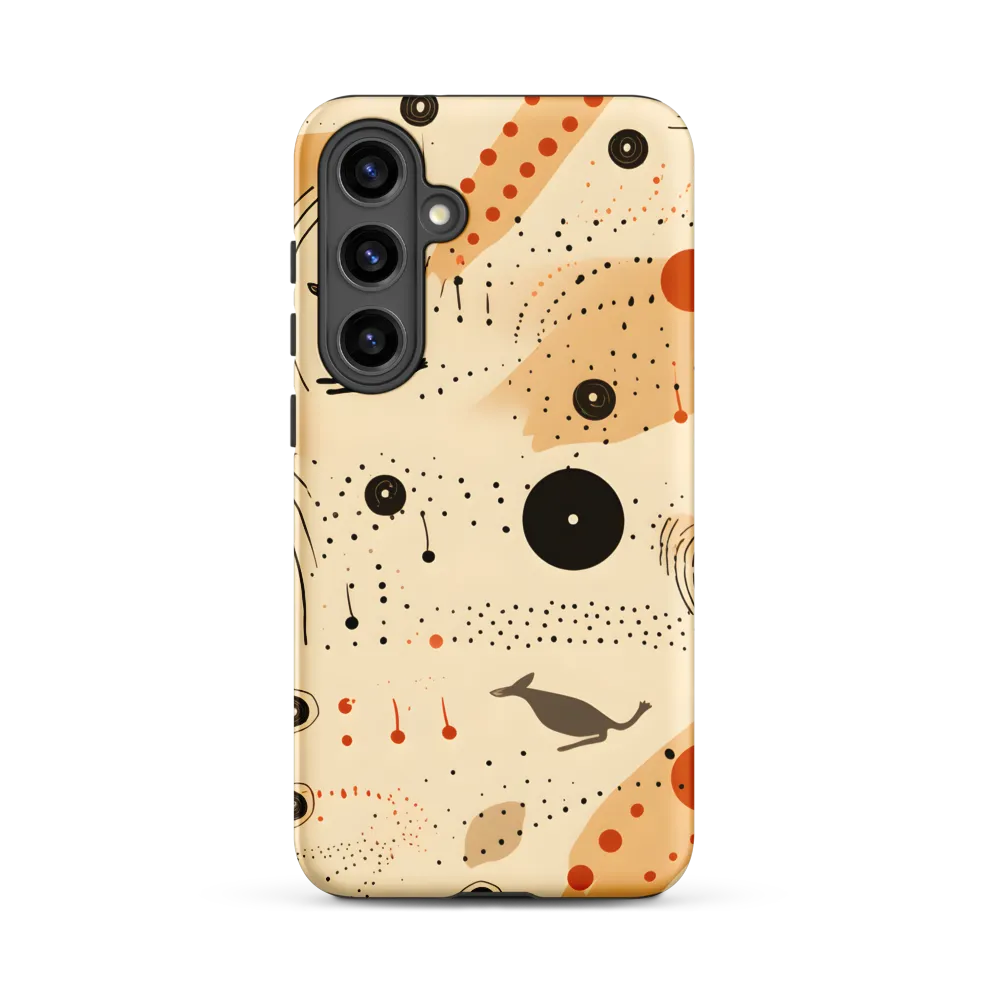 Playful Patterns in Earth Tones | Phone Case |  S24 Plus | Tough Case | Matte