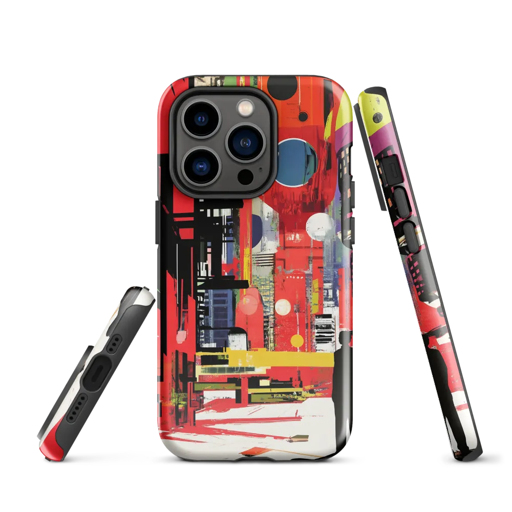 Urban Echoes: A Futuristic Reverie | Phone Case |  14 Pro | Tough Case | Glossy