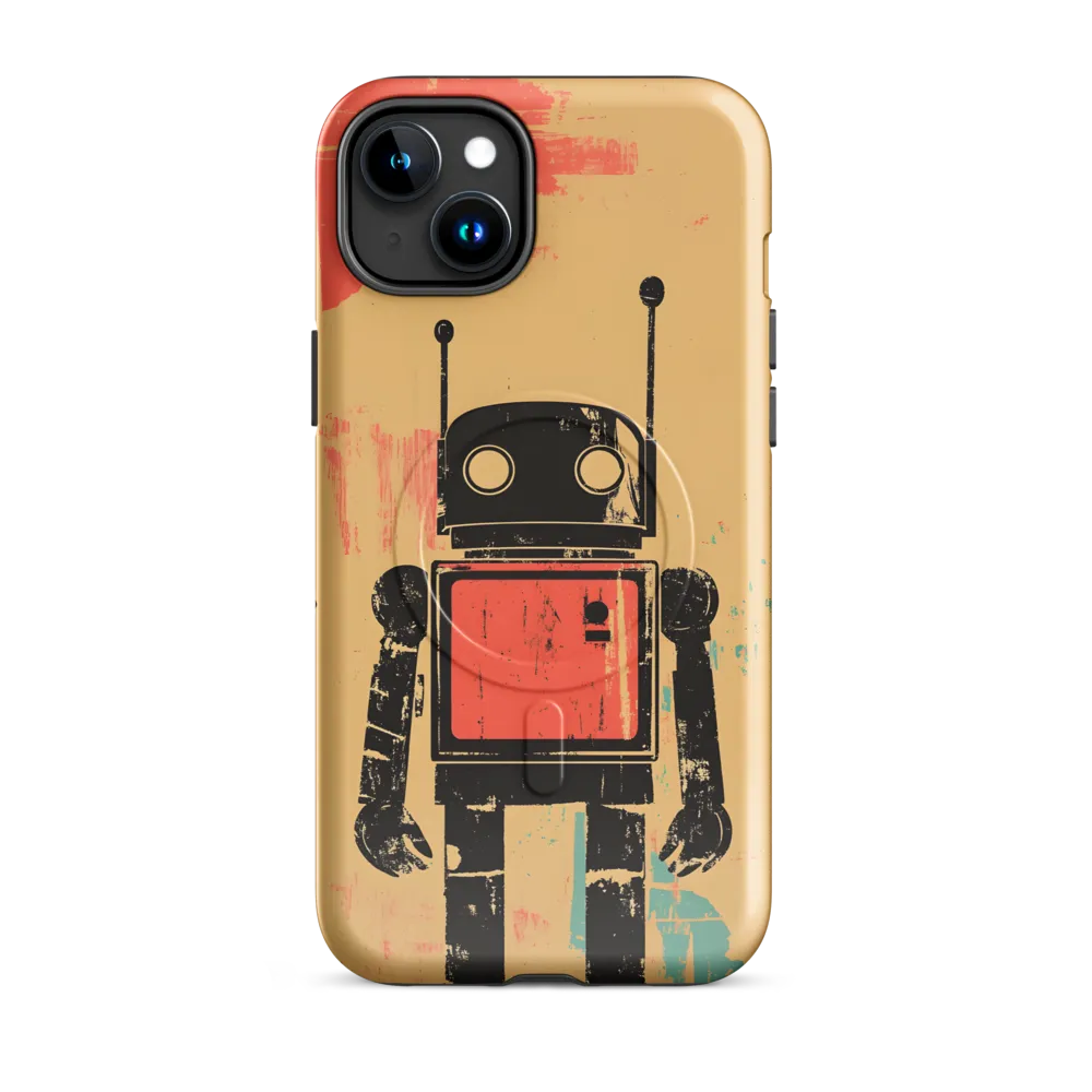 The Retro Robot | Phone Case |  15 Plus | MagSafe® Tough Case | Glossy