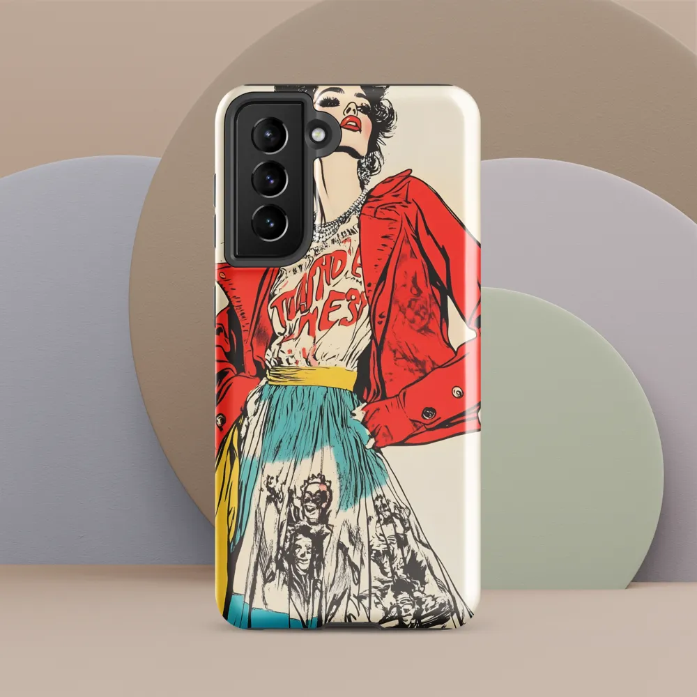 Vibrant Elegance: A Pop Art Fashion Statement