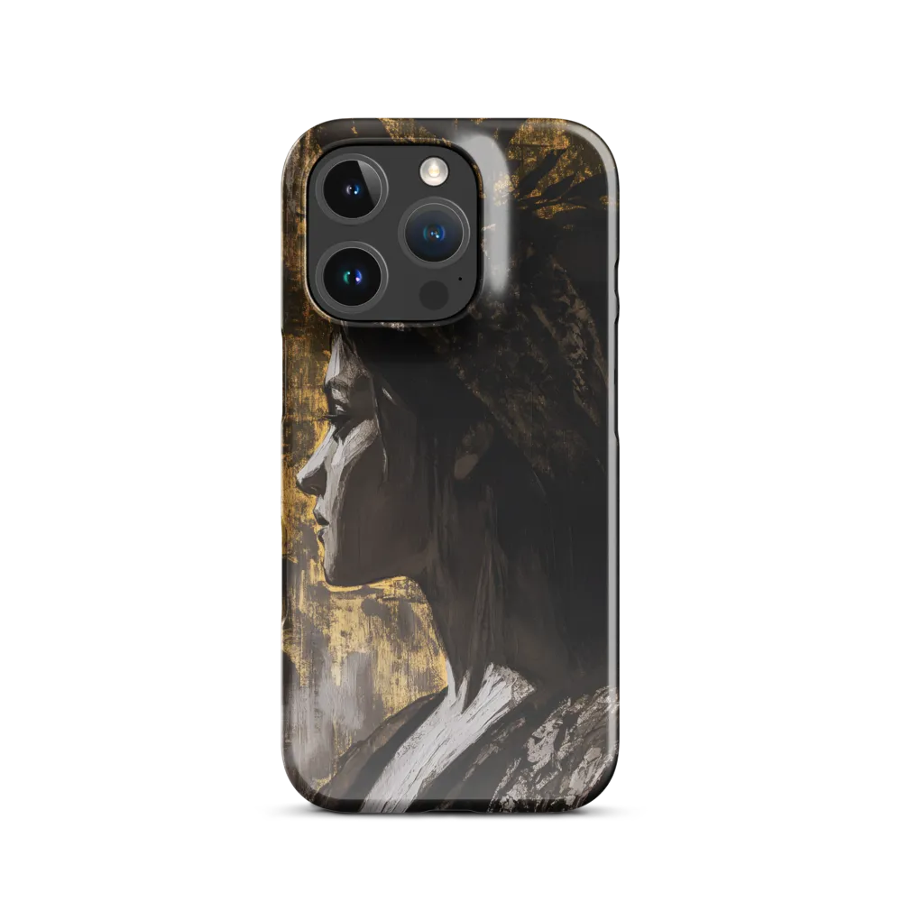 Golden Elegance: A Modern Profile Portrait