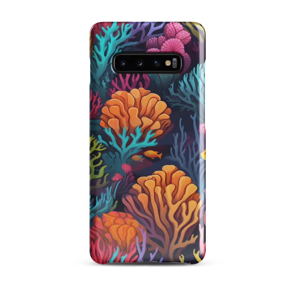 Underwater Harmony: A Coral Reef Wonderland | Phone Case |  S10 Plus | Snap Case | Glossy