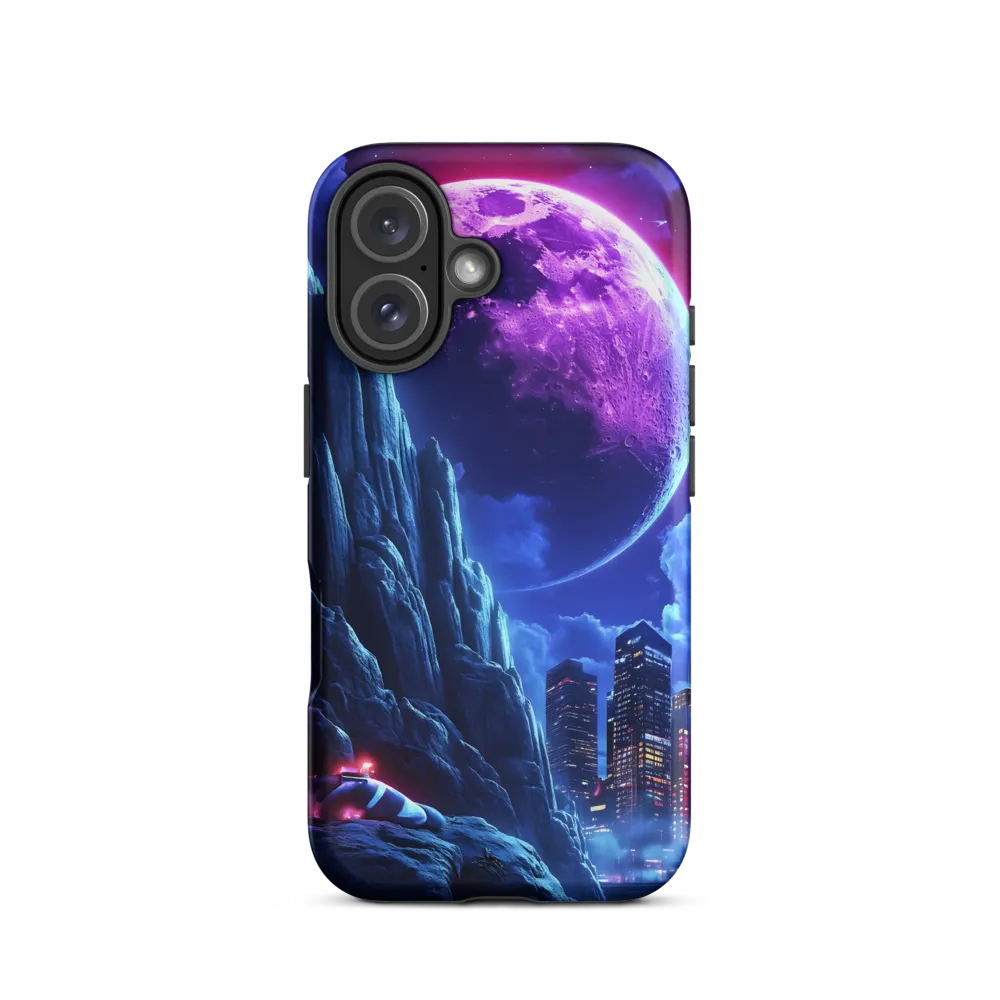 Celestial Dreams: A Futuristic Cityscape | Phone Case