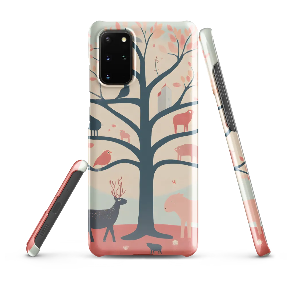 Whimsical Tree with Playful Creatures