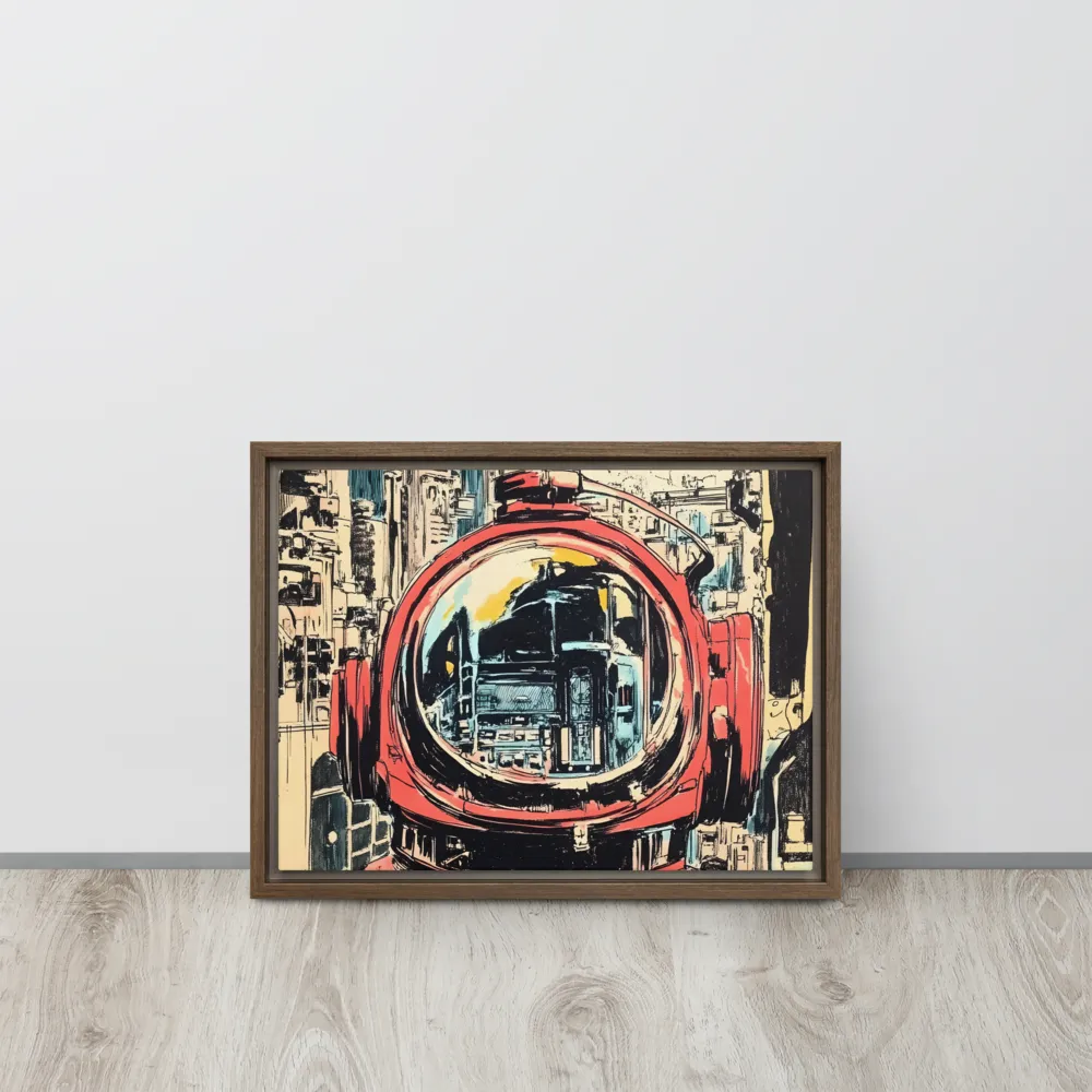 Reflections of Tomorrow | Canvas with Brown Frame | 12″×16″