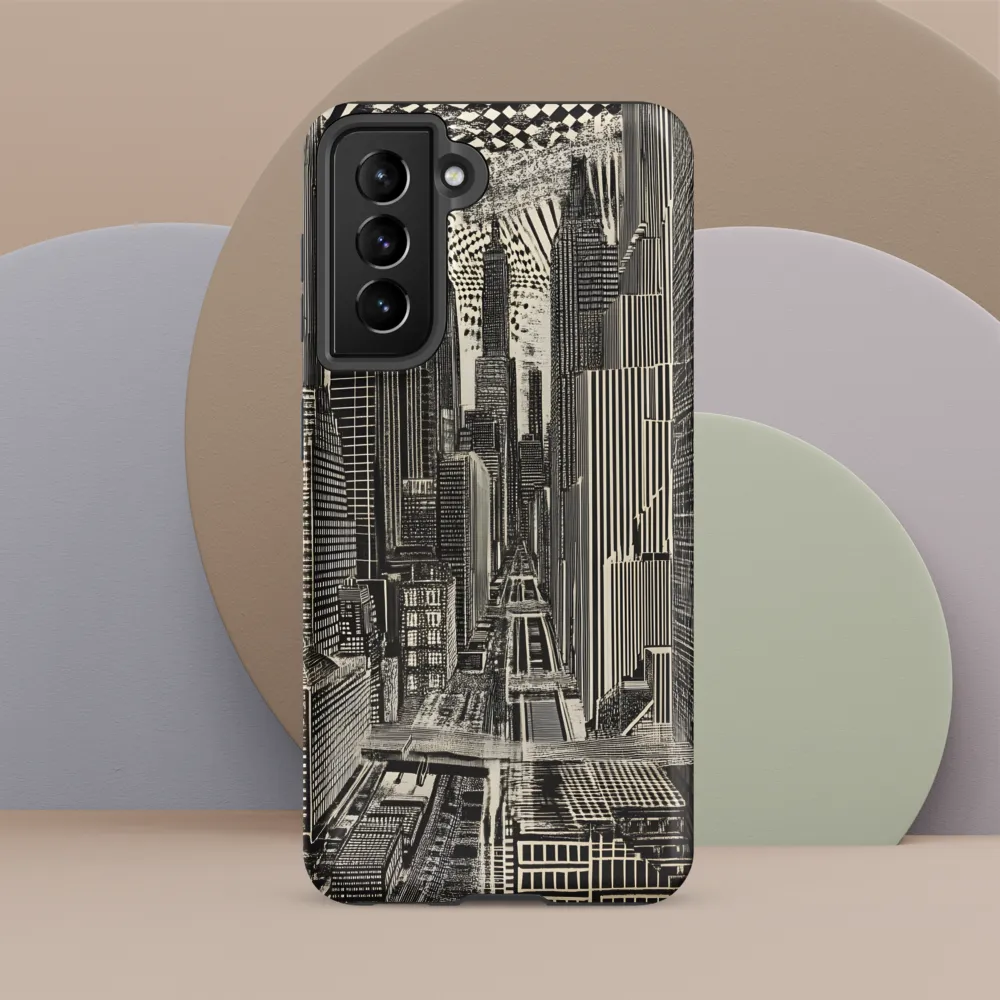 Urban Dreams: A Surreal Cityscape | Phone Case |  S21 FE | Tough Case | Matte