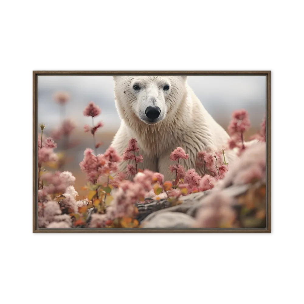 Curiosity Among Blooms: The Polar Bear